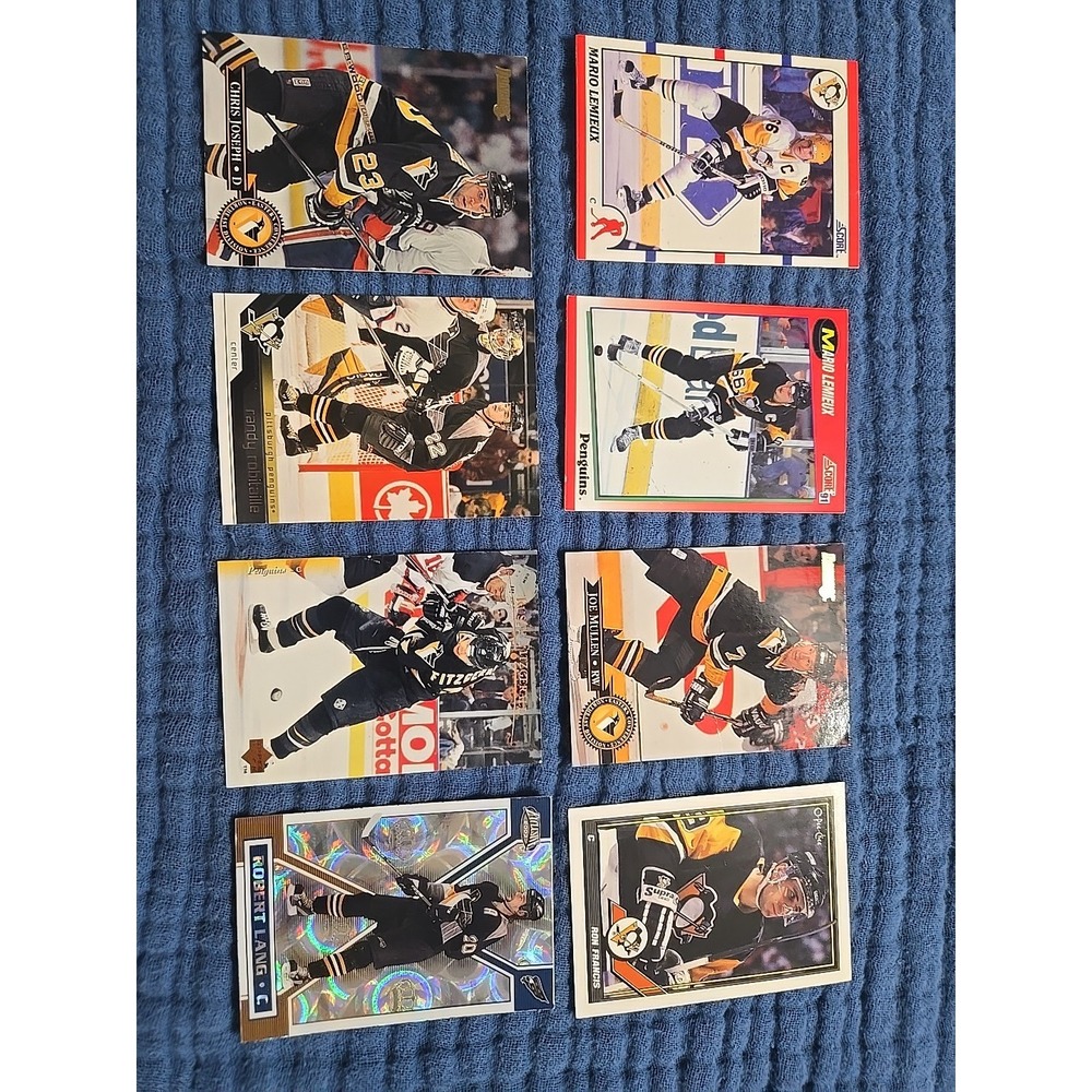 Mario Lemieux Penguins Hockey Card Lot Ron Francis Joe Mullen‎ NHL Vintage 90s